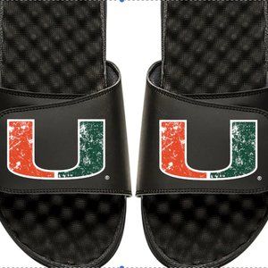 Miami Hurricanes ISlide Distressed Slide Sandals